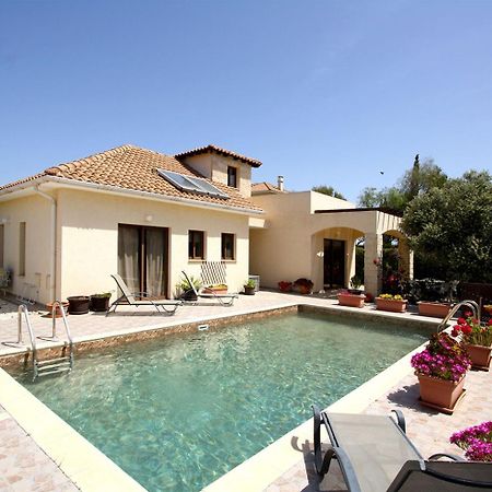 Amathousia Villa With Private Pool And Sea View Pissoúri Eksteriør bilde